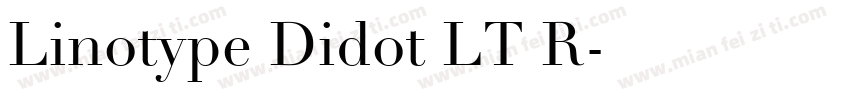 Linotype Didot LT R字体转换